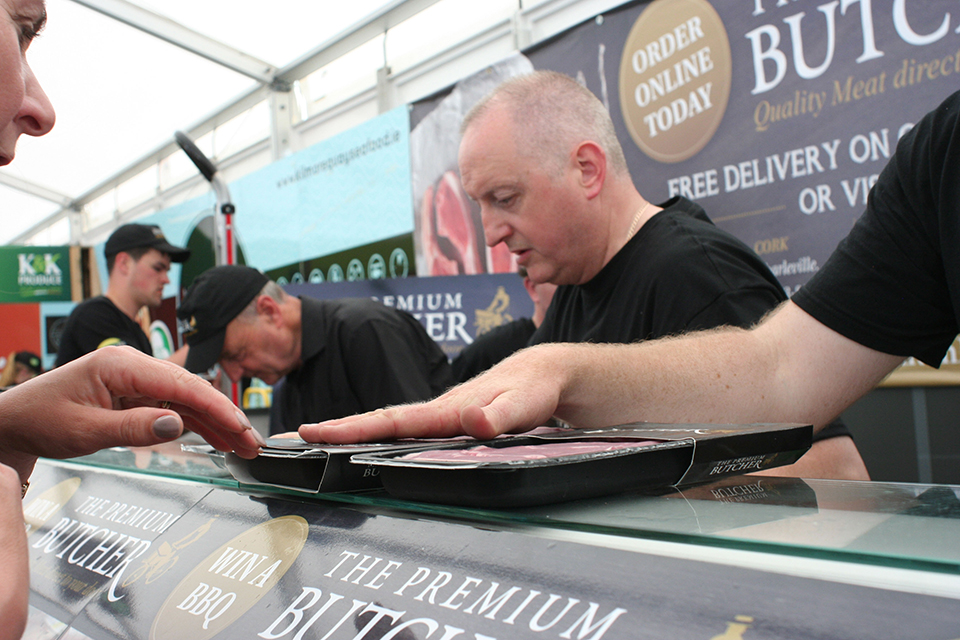 The most crowded stall of the festival: the Premium Butchers. If there was a competion for sales skills these guys would be the absolute winners            